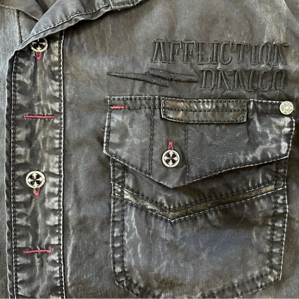 AFFLICTION long sleeve button down shirt.